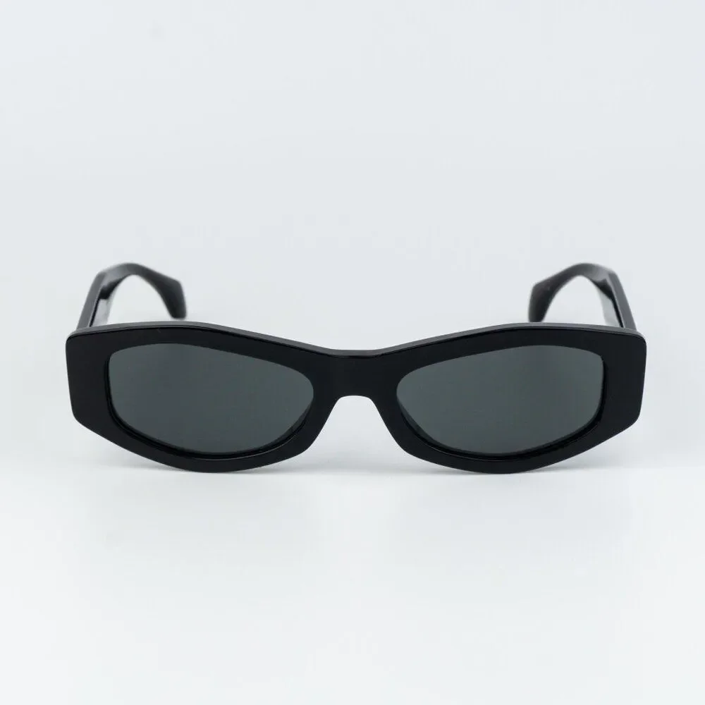 Versace Men Sunglasses Black Dark Grey Rectangle VE4487 GB1/87 NEW AUTHENTIC